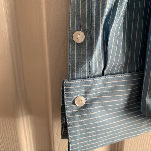 NWT Izod Silver Crest Striped Career Shirt - Picture 3 of 8